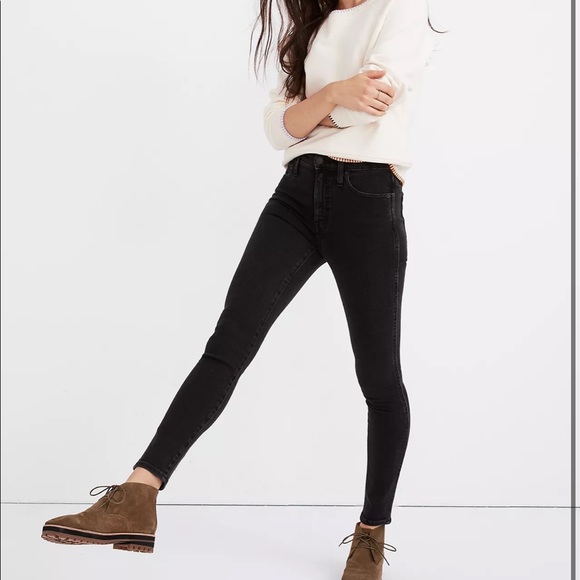 Madewell Denim - Madewell Tall 10" High-Rise Skinny Jeans in Starkey Wash